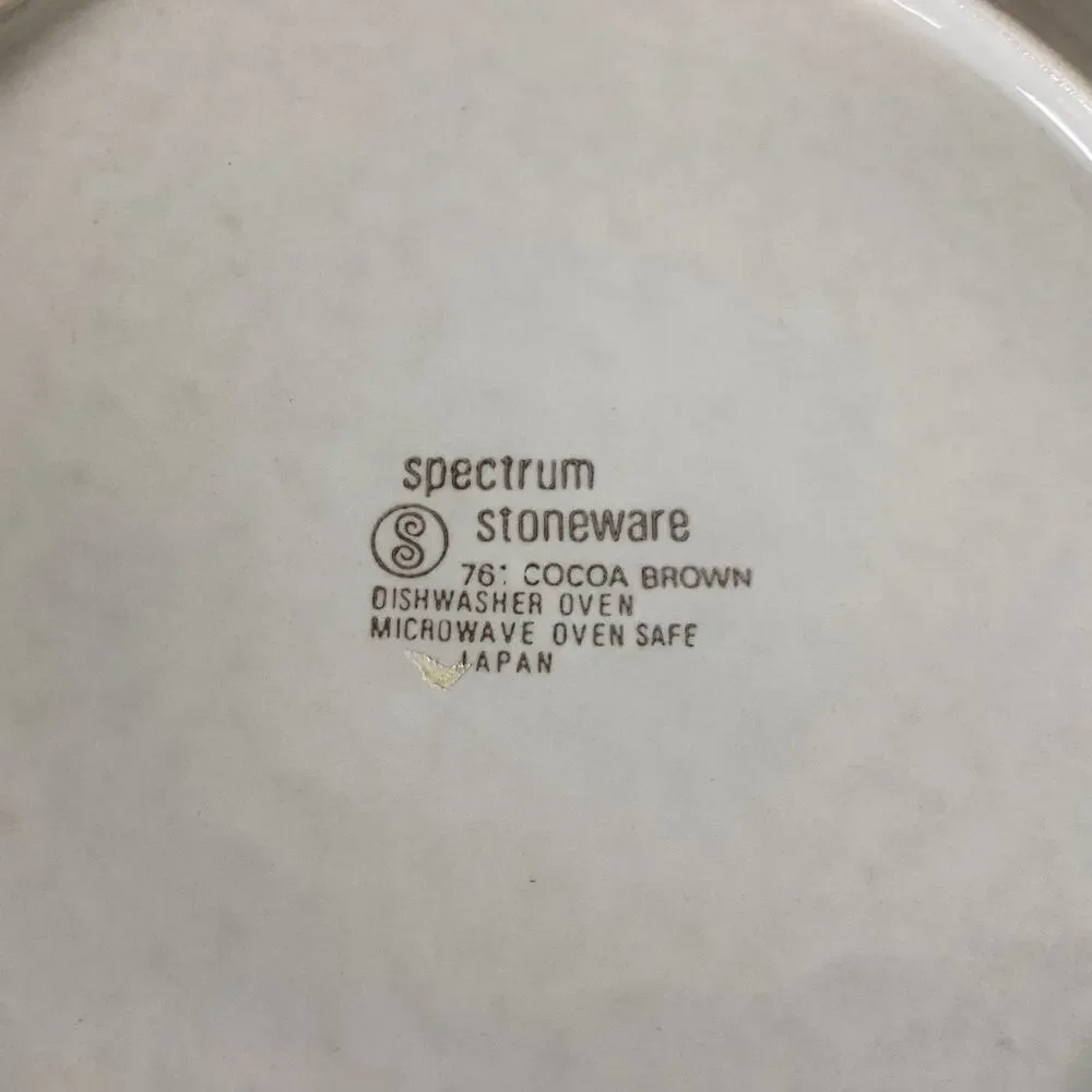 Vintage Spectrum Stoneware Chop Plate